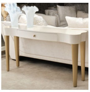 AICO Furniture La Terrazza Console Table in Creamy Pearl image