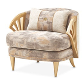 AICO Furniture La Terrazza Accent Chair Cappuccino in Light Champagne image