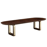 AICO Furniture Houston Oval Dining Table in Walnut image