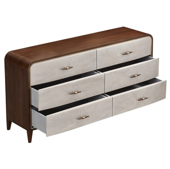 AICO Furniture Houston Dresser in Walnut