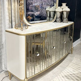 AICO Furniture Scotts Square Sideboard in Light Champagne image
