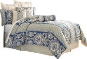 AICO Provence 9-pc Queen Duvet Set in Cadet image
