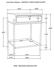 Declan Side Table - Luxe Home Furnishings (Jersey City, NJ)