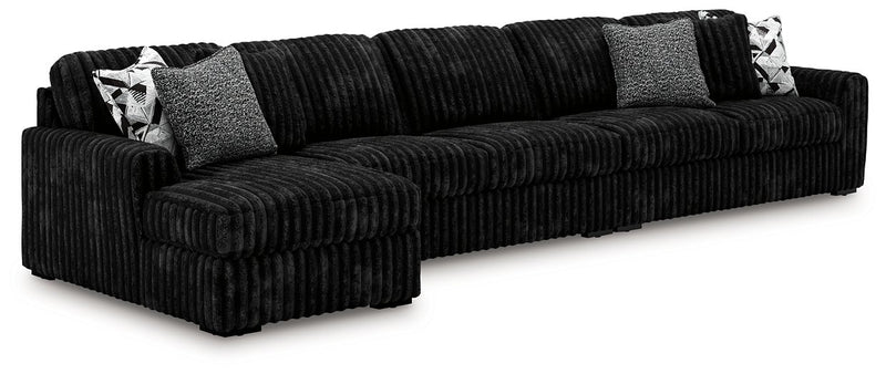 Midnight-Madness Sectional with Chaise - Luxe Home Furnishings (Jersey City, NJ)
