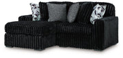 Midnight-Madness Sectional with Chaise - Luxe Home Furnishings (Jersey City, NJ)
