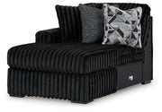 Midnight-Madness Sectional with Chaise - Luxe Home Furnishings (Jersey City, NJ)