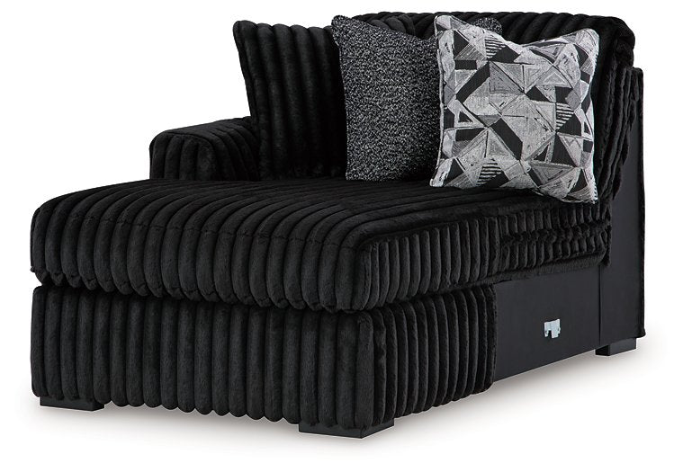 Midnight-Madness Sectional with Chaise - Luxe Home Furnishings (Jersey City, NJ)