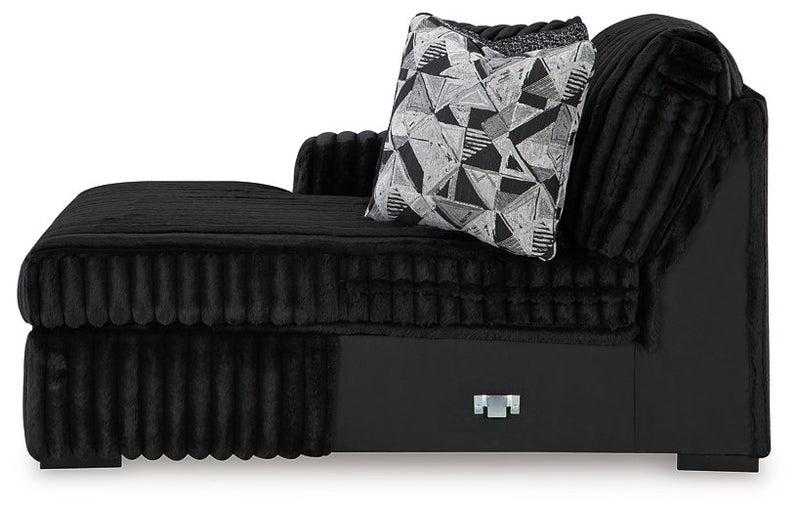 Midnight-Madness Sectional with Chaise - Luxe Home Furnishings (Jersey City, NJ)