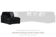 Midnight-Madness Sectional with Chaise - Luxe Home Furnishings (Jersey City, NJ)