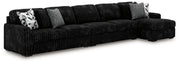 Midnight-Madness Sectional with Chaise - Luxe Home Furnishings (Jersey City, NJ)