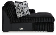 Midnight-Madness Sectional with Chaise - Luxe Home Furnishings (Jersey City, NJ)