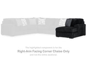 Midnight-Madness Sectional with Chaise - Luxe Home Furnishings (Jersey City, NJ)