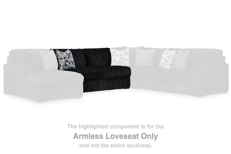 Midnight-Madness Sectional with Chaise - Luxe Home Furnishings (Jersey City, NJ)