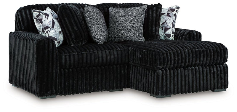 Midnight-Madness Sectional with Chaise - Luxe Home Furnishings (Jersey City, NJ)