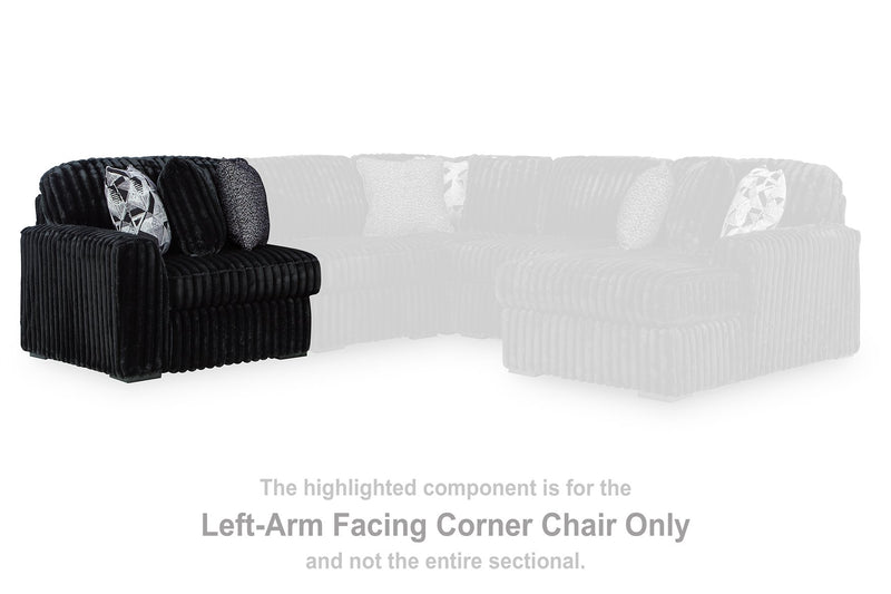 Midnight-Madness Sectional Sofa - Luxe Home Furnishings (Jersey City, NJ)