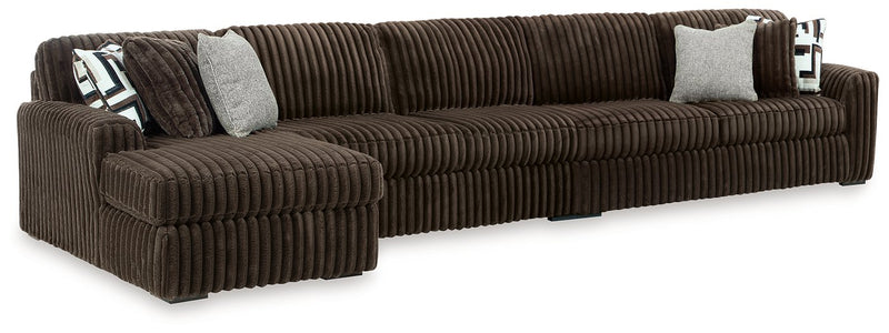 Midnight-Madness Sectional with Chaise - Luxe Home Furnishings (Jersey City, NJ)