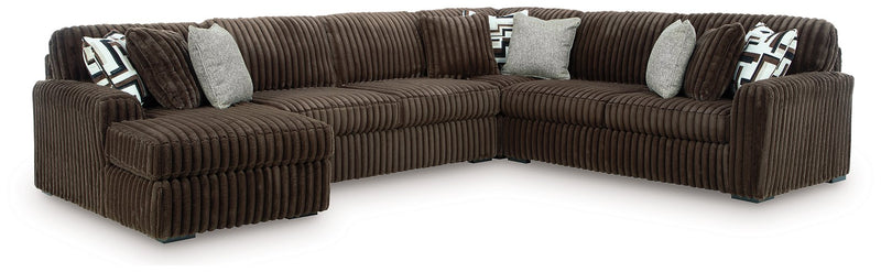 Midnight-Madness Sectional with Chaise - Luxe Home Furnishings (Jersey City, NJ)
