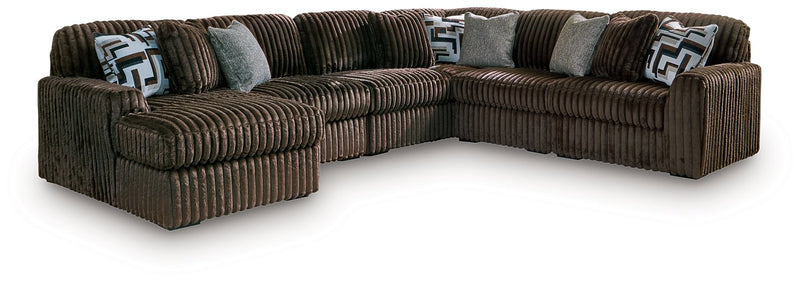 Midnight-Madness Sectional with Chaise - Luxe Home Furnishings (Jersey City, NJ)