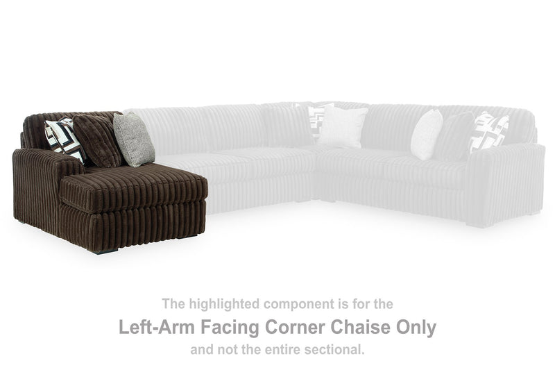 Midnight-Madness Sectional with Chaise - Luxe Home Furnishings (Jersey City, NJ)