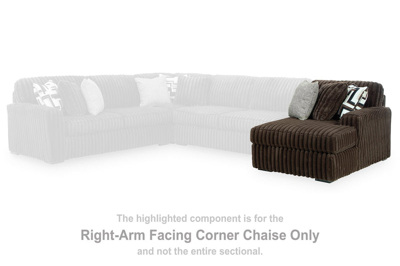 Midnight-Madness Sectional with Chaise - Luxe Home Furnishings (Jersey City, NJ)