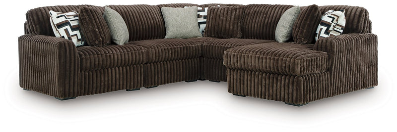 Midnight-Madness Sectional with Chaise - Luxe Home Furnishings (Jersey City, NJ)