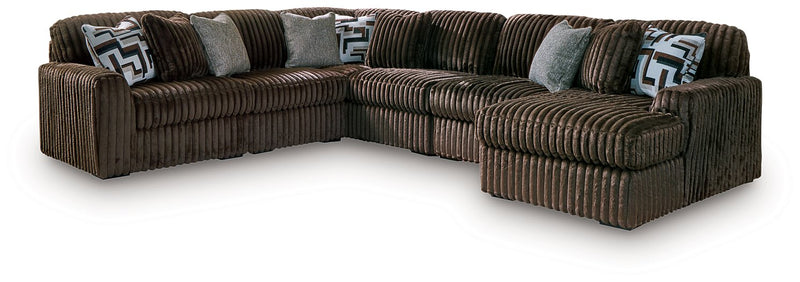 Midnight-Madness Sectional with Chaise - Luxe Home Furnishings (Jersey City, NJ)