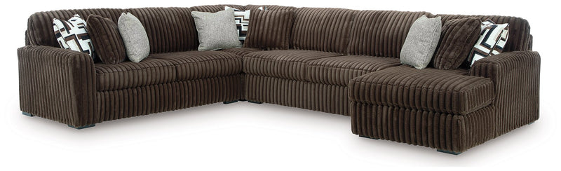 Midnight-Madness Sectional with Chaise - Luxe Home Furnishings (Jersey City, NJ)