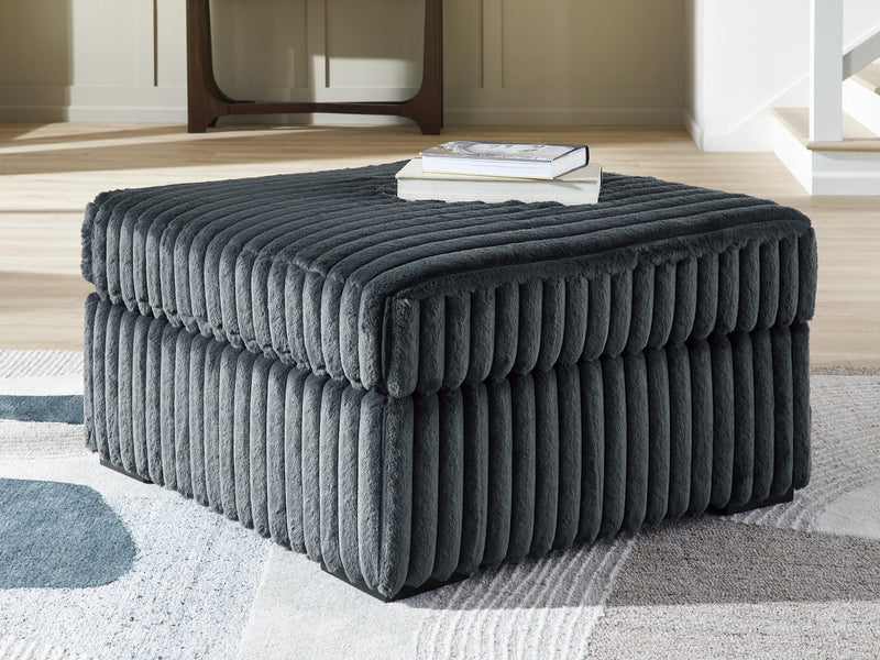 Midnight-Madness Oversized Accent Ottoman - Luxe Home Furnishings (Jersey City, NJ)