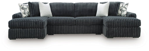 Midnight-Madness Double Chaise 3-Piece Sectional - Luxe Home Furnishings (Jersey City, NJ)