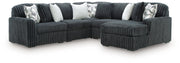 Midnight-Madness Sectional with Chaise - Luxe Home Furnishings (Jersey City, NJ)