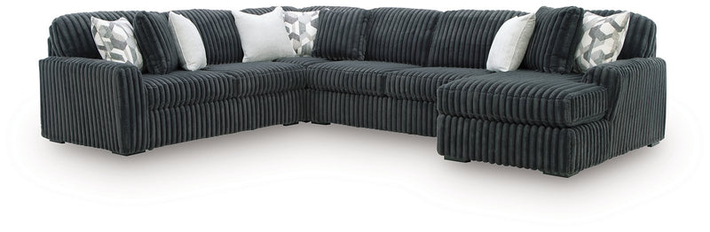 Midnight-Madness Sectional with Chaise - Luxe Home Furnishings (Jersey City, NJ)