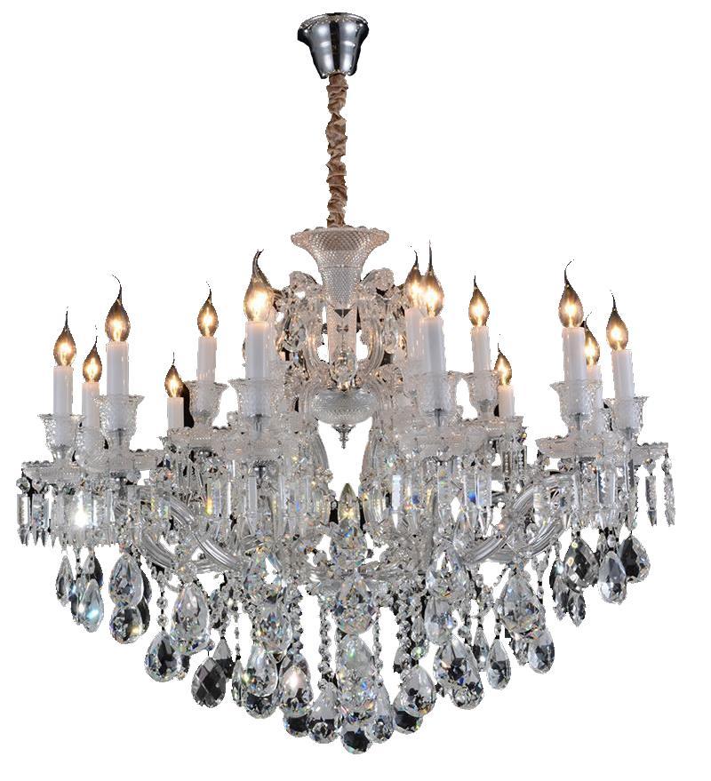Lighting Chambord 25 Light Chandelier in Clear and Chrome