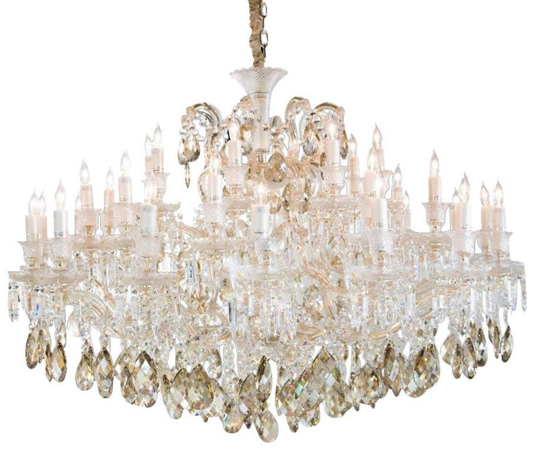 Lighting San Carlo 37 Light Chandelier in Clear and Gold