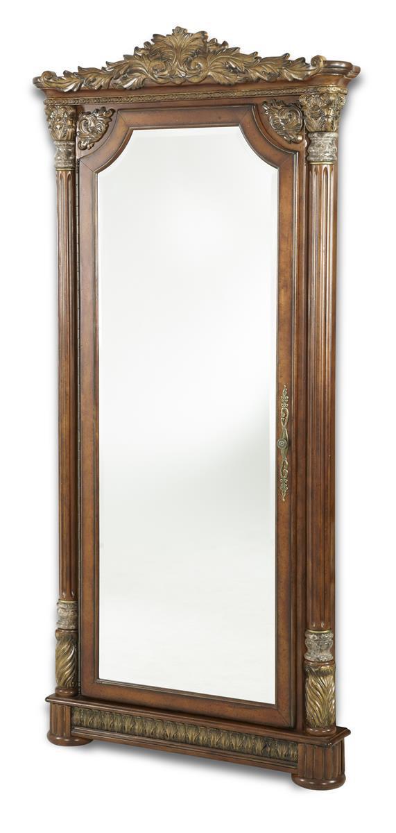 Villa Valencia Accent Wall Mirror in Chestnut