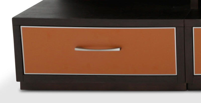 21 Cosmopolitan Left Entertainment Base in Umber/Orange