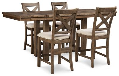 Moriville Counter Height Dining Set - Luxe Home Furnishings (Jersey City, NJ)