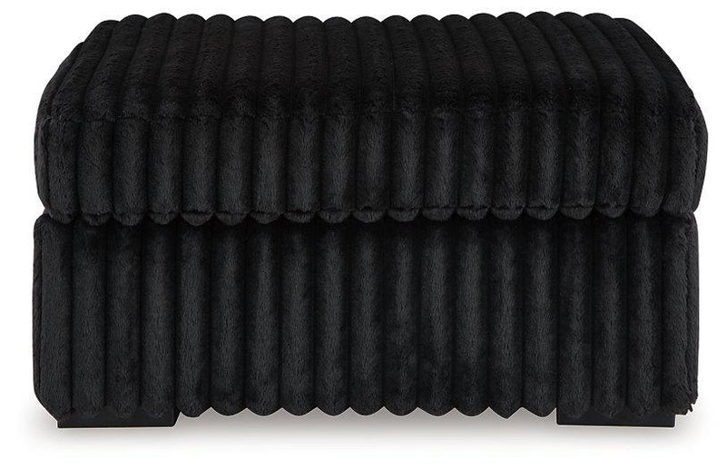 Midnight-Madness Oversized Accent Ottoman - Luxe Home Furnishings (Jersey City, NJ)