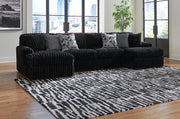 Midnight-Madness Sectional with Chaise - Luxe Home Furnishings (Jersey City, NJ)