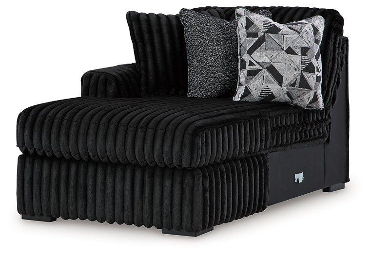 Midnight-Madness Sectional with Chaise - Luxe Home Furnishings (Jersey City, NJ)