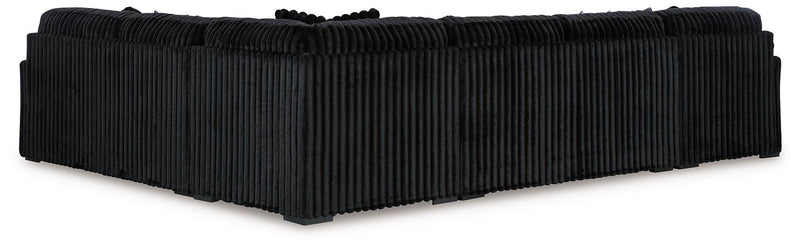 Midnight-Madness Sectional with Chaise - Luxe Home Furnishings (Jersey City, NJ)