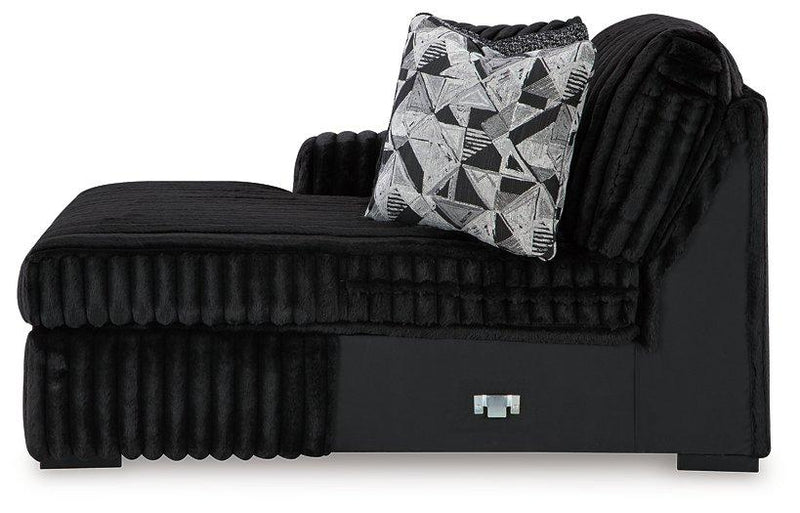 Midnight-Madness Sectional with Chaise - Luxe Home Furnishings (Jersey City, NJ)