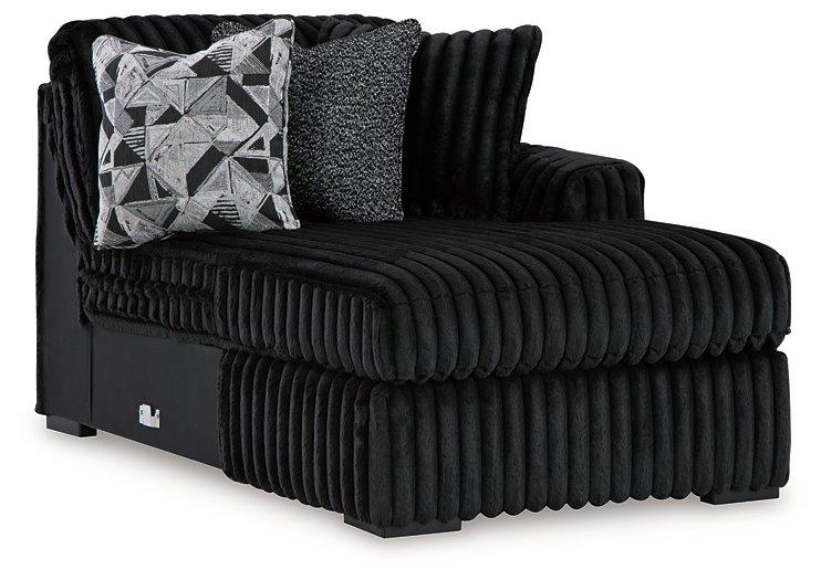 Midnight-Madness Sectional with Chaise - Luxe Home Furnishings (Jersey City, NJ)