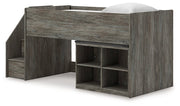 Frandern Loft Bed with Bookcase Storage - Luxe Home Furnishings (Jersey City, NJ)