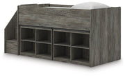 Frandern Loft Bed with Bookcase Storage - Luxe Home Furnishings (Jersey City, NJ)