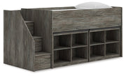Frandern Loft Bed with Bookcase Storage - Luxe Home Furnishings (Jersey City, NJ)