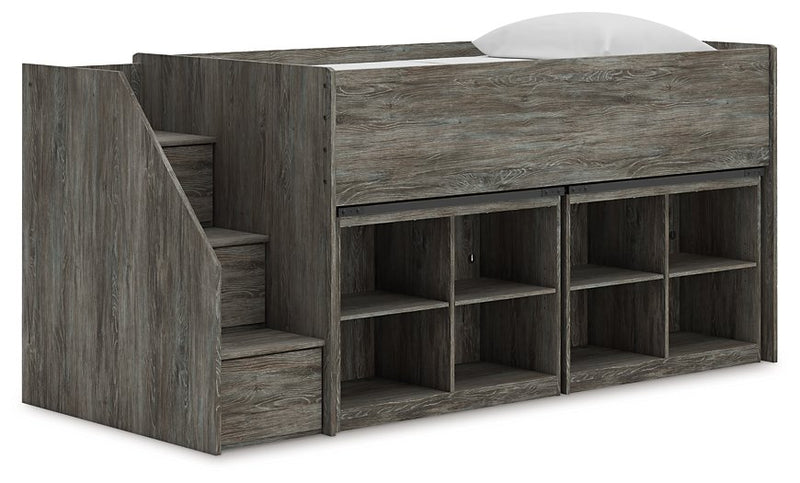 Frandern Loft Bed with Bookcase Storage - Luxe Home Furnishings (Jersey City, NJ)