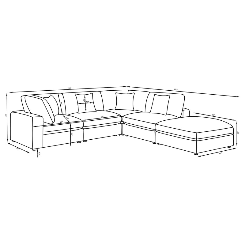 Serene Modular Sectional Sofa - Luxe Home Furnishings (Jersey City, NJ)