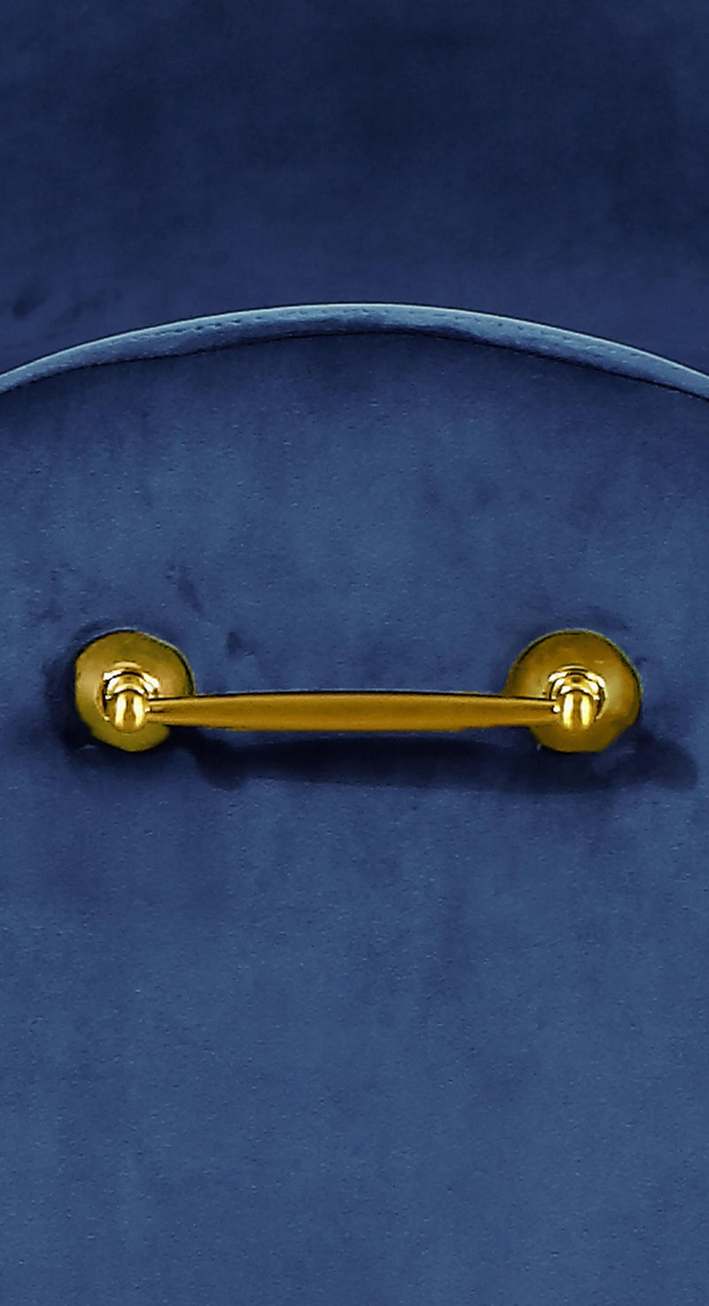 Owen Navy Velvet Bench