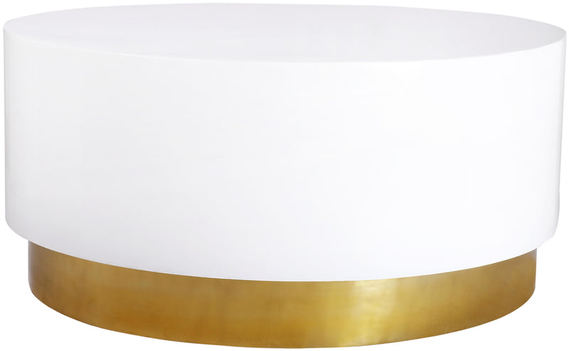 Deco White/Gold Coffee Table