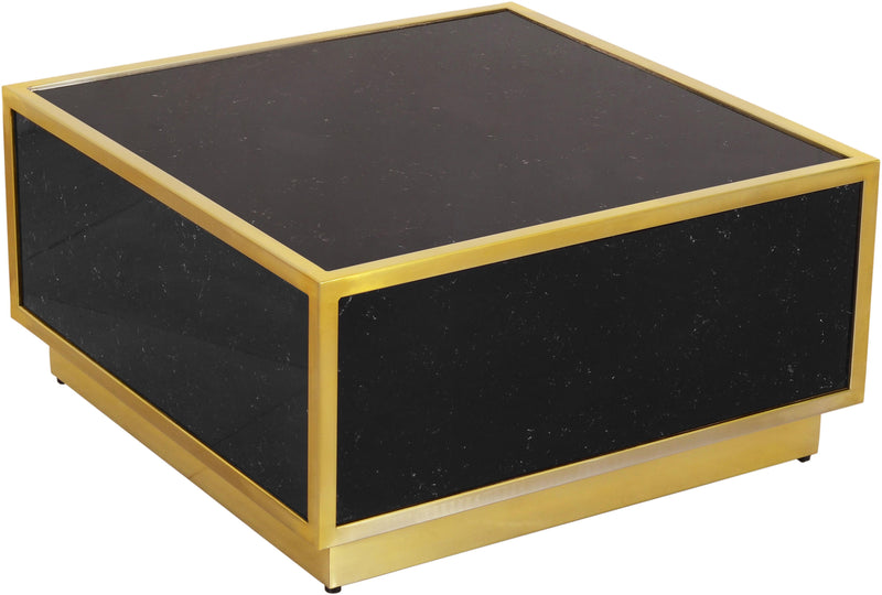 Glitz Black Faux Marble Coffee Table